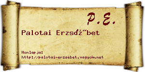 Palotai Erzsébet névjegykártya
